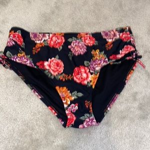 Floral bathing suit bottom
